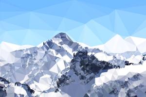 Faceted Snowy Peak #100590 Faceted Snowy Peak #100590