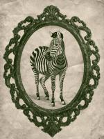Framed Zebra in Evergreen #89805 Framed Zebra in Evergreen #89805