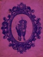 Framed Bison in Violet #89814 Framed Bison in Violet #89814