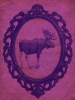 Framed Moose in Violet #89823 Framed Moose in Violet #89823