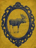 Framed Moose in Yellow #89824 Framed Moose in Yellow #89824