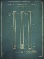 Baseball Bat Patent Blue #90000 Baseball Bat Patent Blue #90000