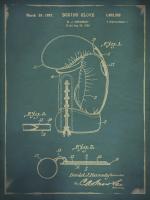 Boxing Glove Patent Blue #90004 Boxing Glove Patent Blue #90004