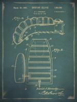 Boxing Glove Patent 2 Blue #90006 Boxing Glove Patent 2 Blue #90006