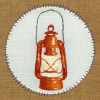 Vintage Camping Embroidery B #91959 Vintage Camping Embroidery B #91959