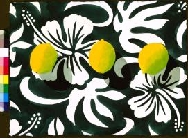 Three Lemons - Tropicalia Black #82564 Three Lemons - Tropicalia Black #82564