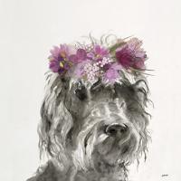Flowered Pup I #UMAN-154-ALT-V2 Flowered Pup I #UMAN-154-ALT-V2