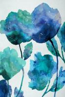 Aqua Blossom Triptych III #VAU112140 Aqua Blossom Triptych III #VAU112140