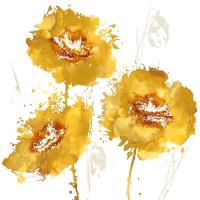 Flower Burst Trio in Amber #VAU113310 Flower Burst Trio in Amber #VAU113310