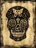 Day of the Dead in Black & Gold #WG112364 Day of the Dead in Black & Gold #WG112364