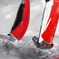 Deux voiles rouges #IG 6259 Deux voiles rouges #IG 6259