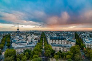 Vue sur Paris depuis l'Arc de Triomphe #IG 9239